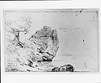 Shipwreck, Thomas Cole (American, Lancashire 1801–1848 Catskill, New York), Graphite on off-white wove paper, American