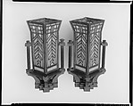 Wall Sconce, Arthur Heun  American, Glass, wood, American