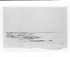Good Harbor Beach, Cape Ann, Massachusetts, William Trost Richards (American, Philadelphia, Pennsylvania 1833–1905 Newport, Rhode Island), Graphite on tan wove paper, American