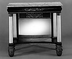 Pier Table, Holmes and Haines, Mahogany, marble, American