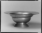 Baptismal Bowl, Oliver Trask  American, Pewter, American