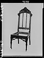 Side Chair, Designed by Alexander Jackson Davis (American, New York 1803–1892 West Orange, New Jersey), Rosewood, American