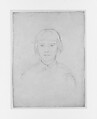 Violet Sargent, John Singer Sargent (American, Florence 1856–1925 London), Graphite on off-white wove paper, American