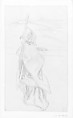 Woman Looking out to Sea, John Singer Sargent (American, Florence 1856–1925 London), Graphite on off-white white wove paper, American
