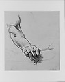 Arm, John Singer Sargent (American, Florence 1856–1925 London), Charcoal on off-white wove paper, American