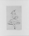 Seated Girl (Katy Eyre?), John Singer Sargent (American, Florence 1856–1925 London), Graphite on off-white wove paper, American