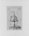 Lectern, Cathedral, Florence, John Singer Sargent (American, Florence 1856–1925 London), Graphite on off-white wove paper, American