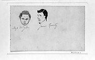 Hugh McGehan and James Roarity, John Singer Sargent (American, Florence 1856–1925 London), Graphite on off-white wove paper, American