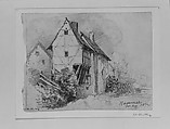 House, Hammer, John Singer Sargent (American, Florence 1856–1925 London), Graphite on off-white wove paper, American