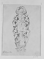 Charity, after a Sculpture at Abbeville, John Singer Sargent (American, Florence 1856–1925 London), Graphite on off-white wove paper, American