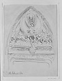 Portal, Abbeville, John Singer Sargent (American, Florence 1856–1925 London), Graphite on off-white wove paper, American