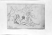 The Triumph of Flora, John Singer Sargent (American, Florence 1856–1925 London), Graphite on off-white wove paper, American