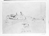 Tomb of Francis Dineley and His Wife, St. Michael's Church, Cropthorne, England, John Singer Sargent (American, Florence 1856–1925 London), Pen and ink on white wove paper, American