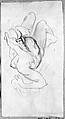 Night (from Scrapbook), John Singer Sargent (American, Florence 1856–1925 London), Graphite on off-white wove paper, American
