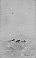 Coastal Scene (from Scrapbook), John Singer Sargent (American, Florence 1856–1925 London), Graphite on off-white wove paper, American