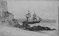 St. Malo (from Scrapbook), John Singer Sargent (American, Florence 1856–1925 London), Graphite on off-white wove paper, American