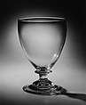Rummer, South Boston Flint Glass Works  American, Free-blown lead glass, American