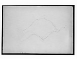 Mountains (from Switzerland 1869 Sketchbook), John Singer Sargent (American, Florence 1856–1925 London), Graphite on off-white wove paper, American