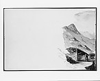 Ortler Spitz from Summit of Stelvio Pass (from Switzerland 1869 Sketchbook), John Singer Sargent  American, Watercolor, graphite, and gouache on off white wove  paper, American