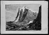 Wetterhorn, Grindelwald (from "Splendid Mountain Watercolours" Sketchbook), John Singer Sargent American, Watercolor and graphite on off-white wove paper, American