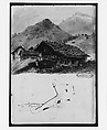Chalet, Mürren (from "Splendid Mountain Watercolours" Sketchbook), John Singer Sargent  American, Watercolor and graphite on off-white wove paper, American