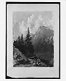 Mountain View, Mürren (from "Splendid Mountain Watercolours" Sketchbook), John Singer Sargent  American, Watercolor and graphite on off-white wove paper, American