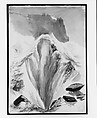 Eismeer, Grindelwald, recto (from "Splendid Mountain Watercolours" Sketchbook), John Singer Sargent (American, Florence 1856–1925 London), Watercolor and graphite on off-white wove paper, American