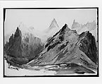 From Faulhorn (from "Splendid Mountain Watercolours" Sketchbook), John Singer Sargent  American, Watercolor and graphite on off-white wove paper, American