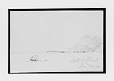 Gulf of Corinth (from Sketchbook), Mary Newbold Sargent American, Graphite on paper, American