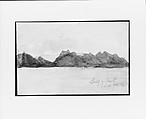 Gulf of Corinth (from Sketchbook), Mary Newbold Sargent American, Graphite and watercolor on paper, American