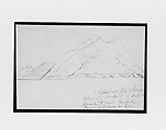 Island off Cape Sunium (from Sketchbook), Mary Newbold Sargent American, Graphite on paper, American
