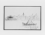 Leaving Constantinople (from Sketchbook), Mary Newbold Sargent American, Graphite on paper, American