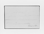 Mount Nebo (from Sketchbook), Mary Newbold Sargent  American, Graphite on paper, American