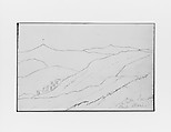 Panorama Landscape of Nebi Samouel (from Sketchbook), Mary Newbold Sargent  American, Graphite on paper, American