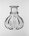 Carafe, Blown pattern-molded glass, American