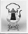 Teakettle, William Forbes (baptized 1799, active New York, 1826–63), Silver and ivory, American