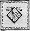 Printed Handkerchief, Silk, printed, American