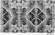 Woven carpet piece, Wool, British, probably