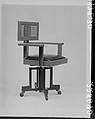 Revolving Armchair, Frank Lloyd Wright (American, Richland Center, Wisconsin 1867–1959 Phoenix, Arizona), Steel, wood, American