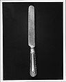 Knife, Samuel Kirk American, Silver, American
