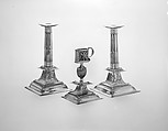 Snuffer Stand, Cornelius Kierstede (1674–ca. 1757), Silver, American