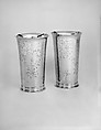 Beaker, Jurian Blanck Jr. (baptized 1645–ca. 1714/15), Silver, American