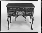 Dressing table, Japanned maple, japanned white pine, white pine, japanned birch; brass, American