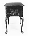 Dressing table, Japanned maple, japanned white pine, white pine, japanned birch; brass, American