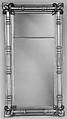 Looking Glass, Attributed to Isaac Platt (1793–1875), Glass, gesso, American