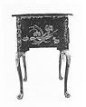 Dressing table, Japanned maple, japanned white pine, white pine, japanned birch; brass, American