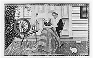 Jacquard-woven Picture, Anderson Brothers  American, Silk, woven, American
