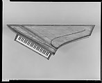 Bentside spinet, John Harris (active ca. 1730–69), Mahogany, mahogany veneer, white oak,
birch, maple, cherry, white cedar, white pine, American