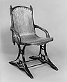 Platform Rocking Chair, Gardner and Company  American, Walnut, plywood, cast iron, American