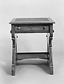 Desk, Designed by Leopold Eidlitz (1823–1906), Cherry, brass, leather, American